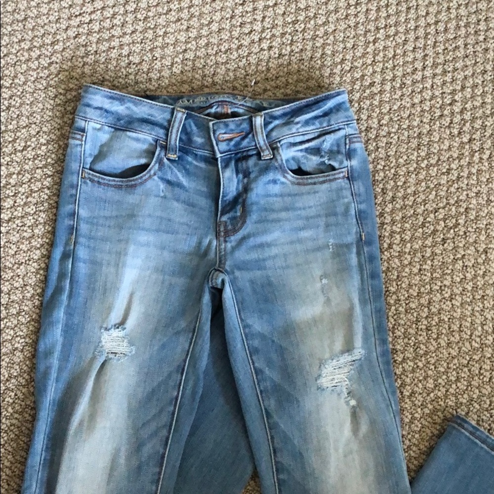 American Eagle faded denim jegging Jeans